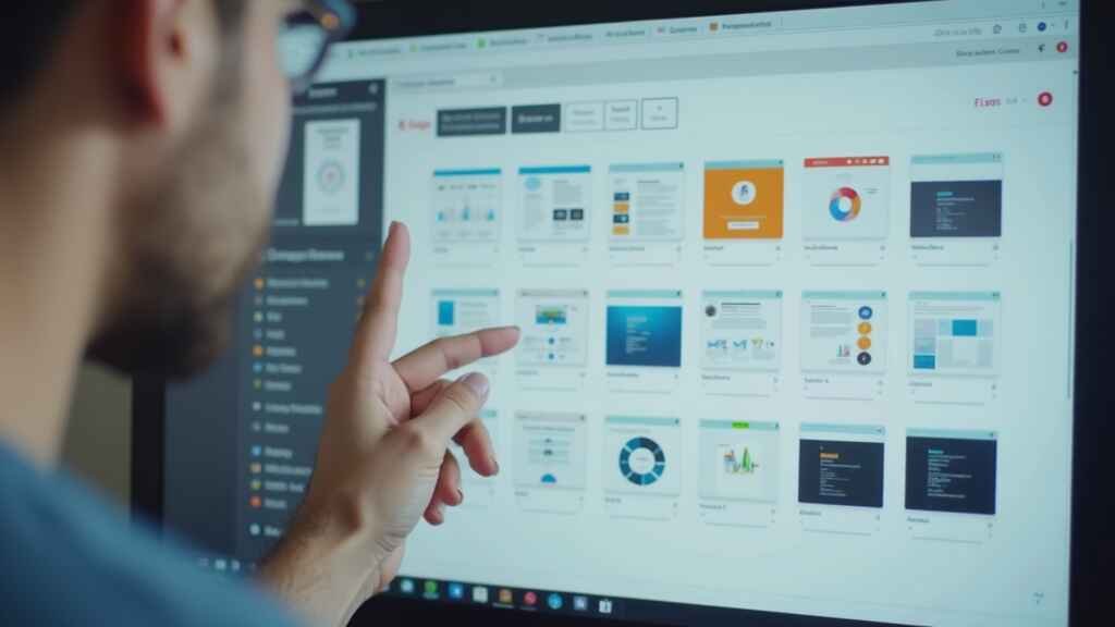 Selecting AI image design templates