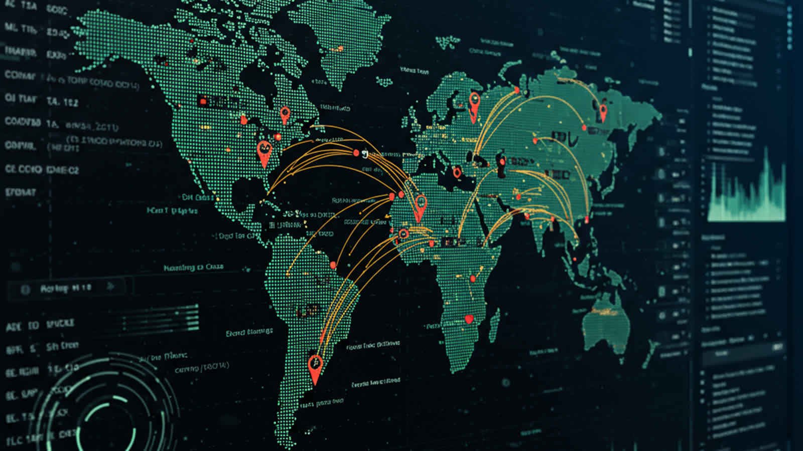 Futuristic AI brain protecting a digital network grid from cyberattacks
