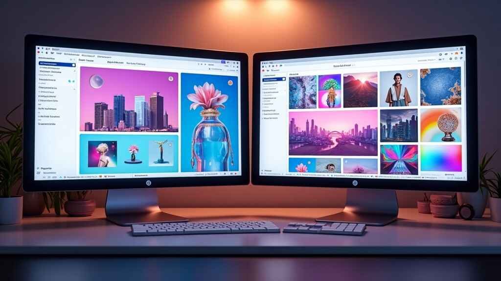 Comparison of Fotor AI and Canva AI interfaces on desktop screens