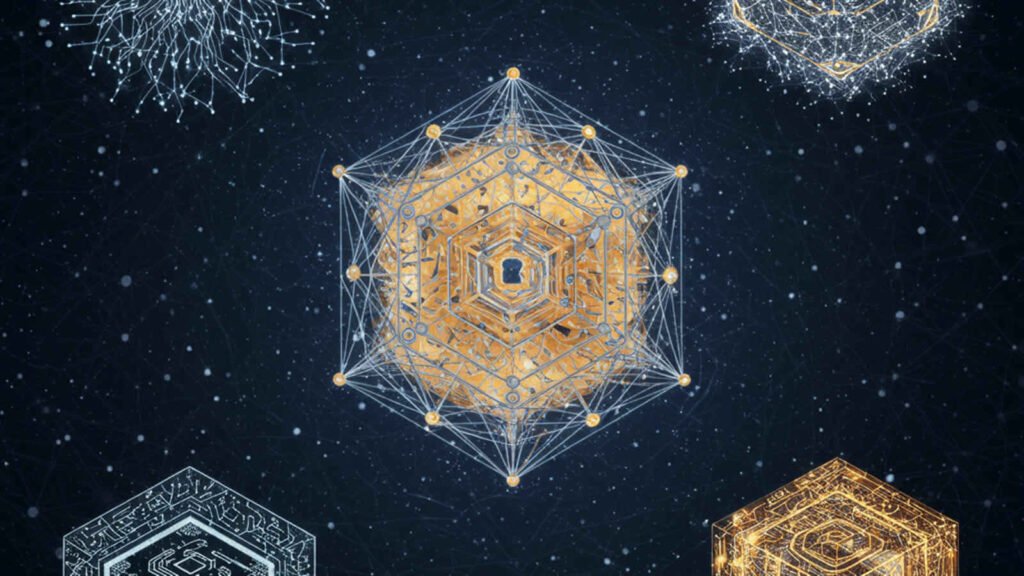 Conceptual image of AI and quantum computing merging for cybersecurity