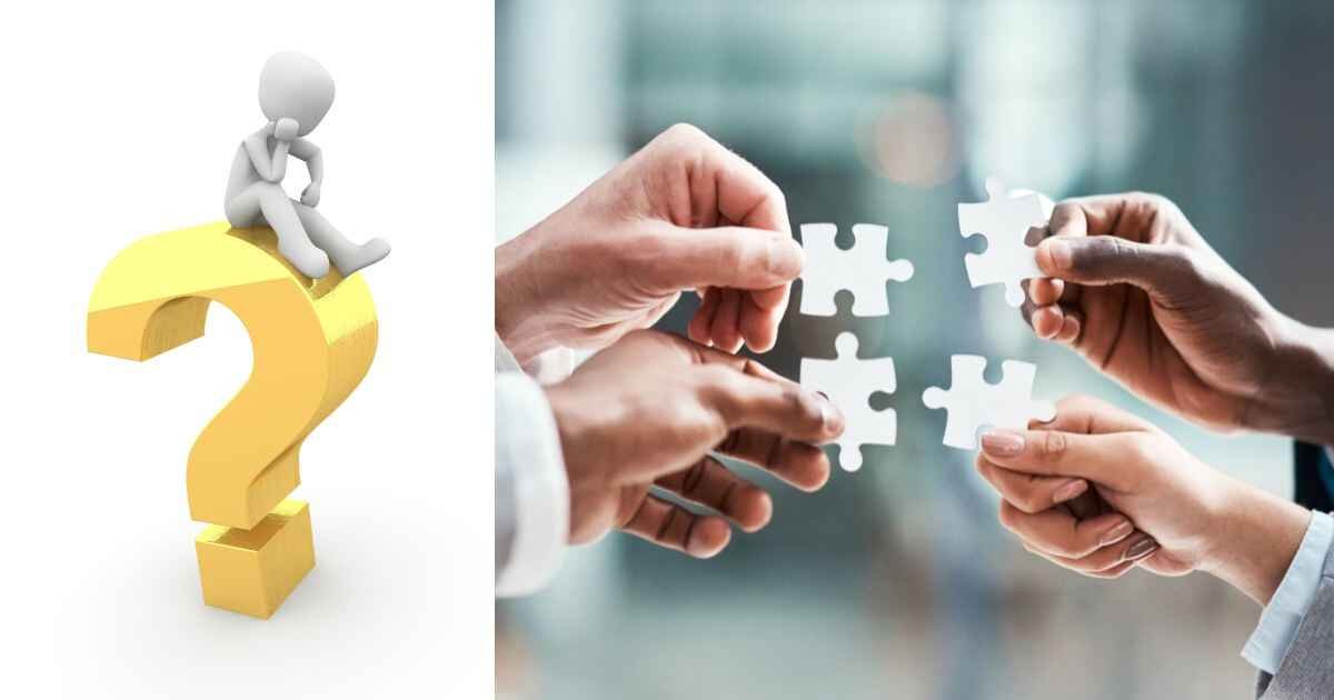 Professionals collaborating to solve business puzzles representing AI Consultant Roles