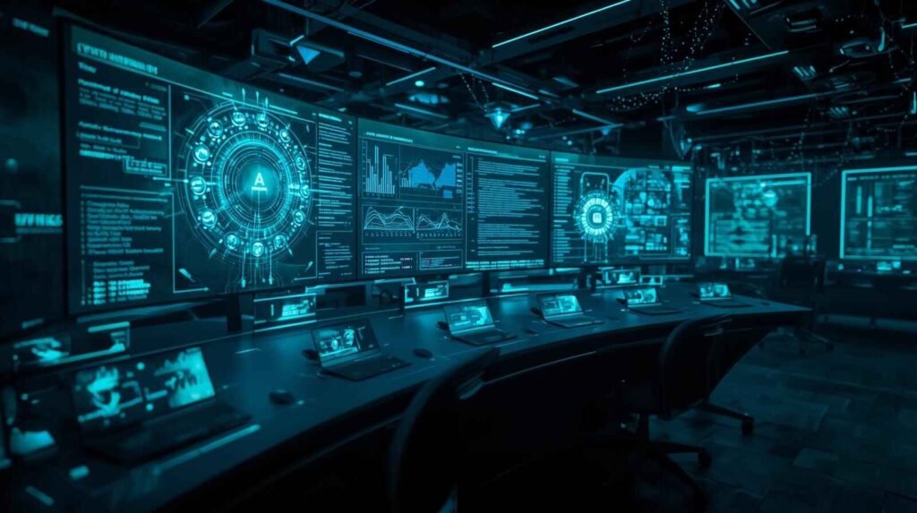 AI in Cybersecurity automating detection of cyber threats in a digital control center