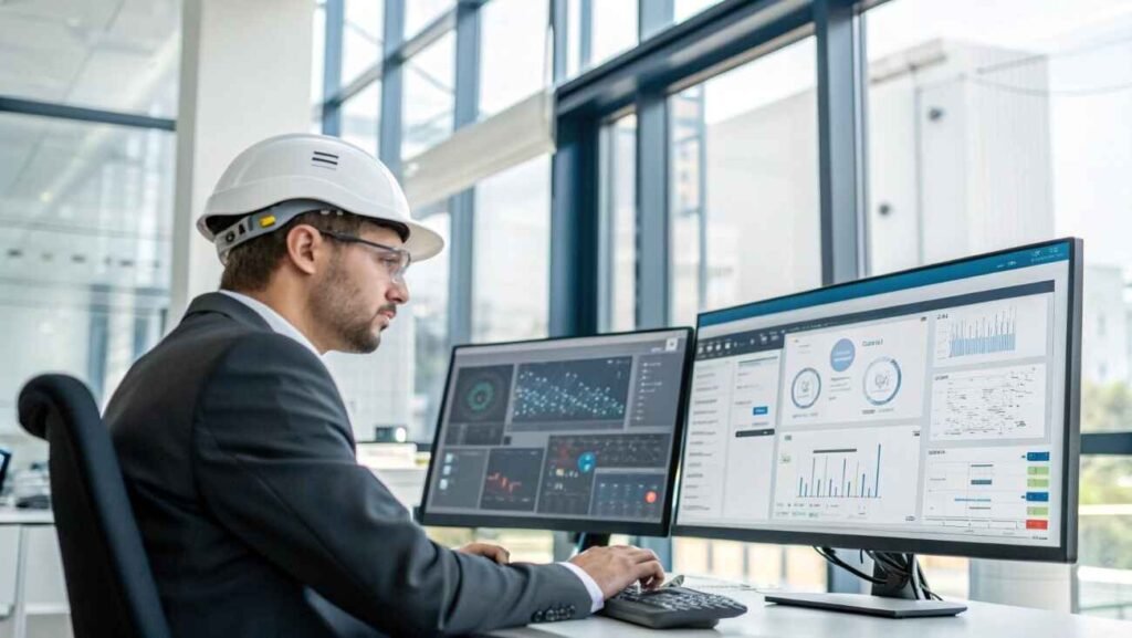 Engineer testing AI tools and cloud software for AI Readiness Assessment