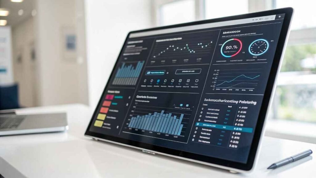 AI Strategy Consulting analytics dashboard showcasing business insights